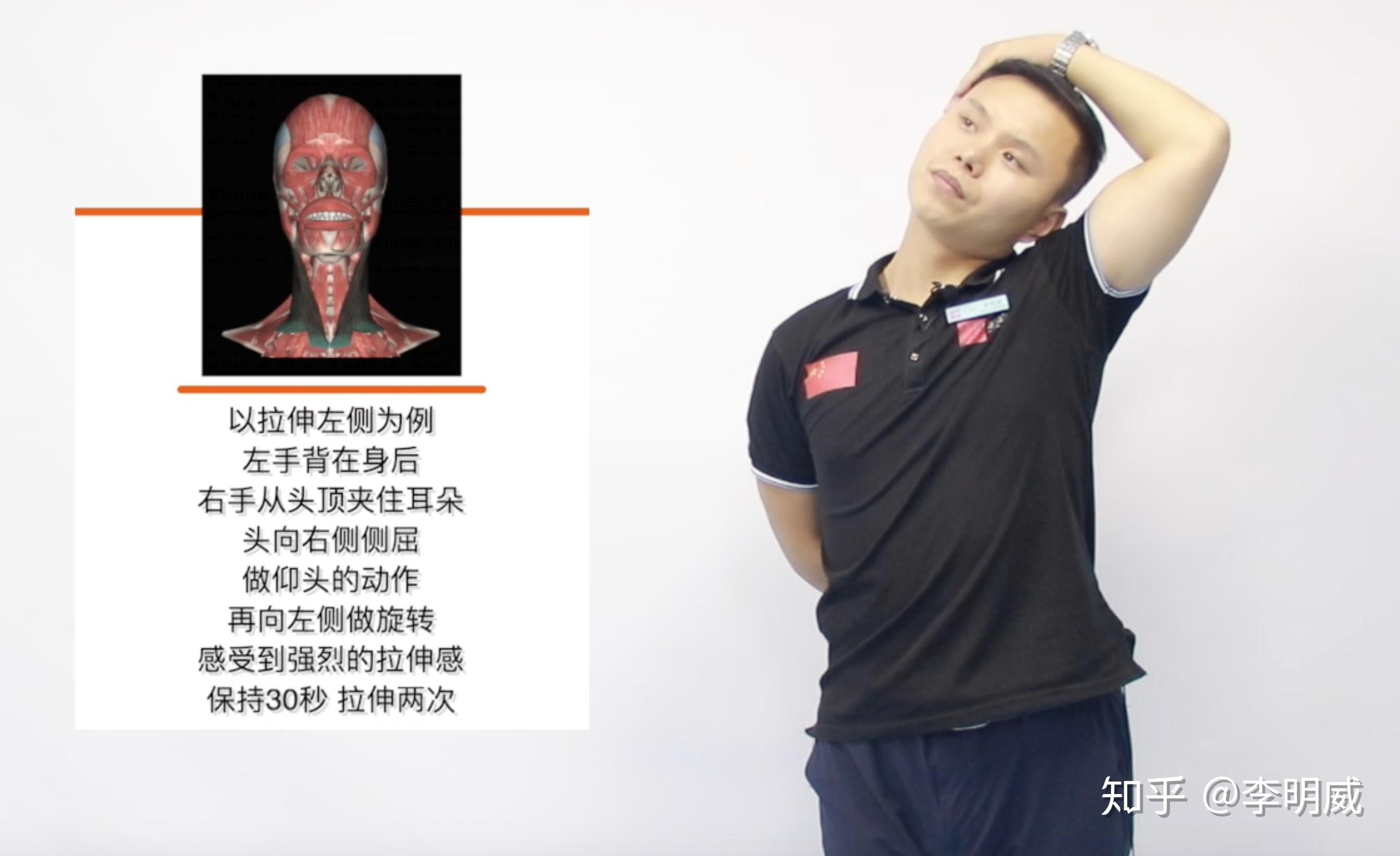 1 拉伸胸大肌和胸锁乳突肌.