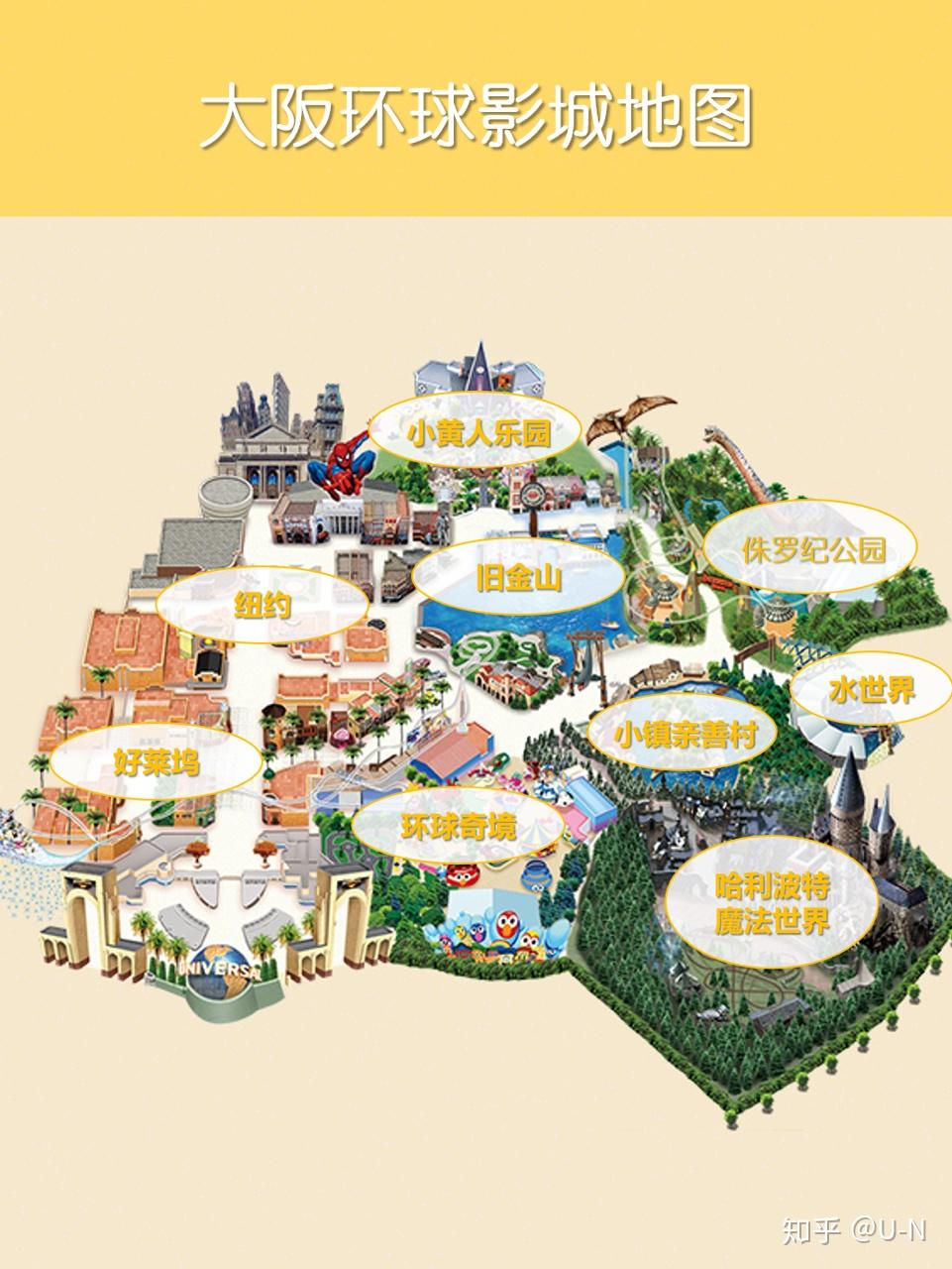 日本大阪环球影城攻略交通77地图超实用