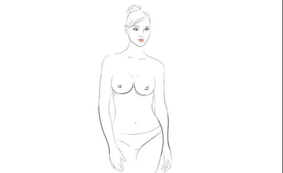 女生的乳房都有哪些形状类型,穿上衣服后外观