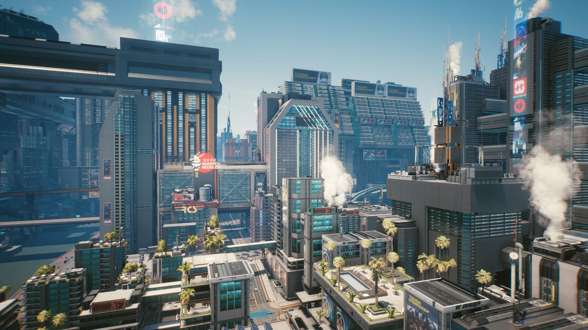 赛博朋克世界的白天什么样子