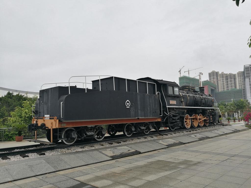 中國廈門北站時代廣場上游型1960號蒸汽機車