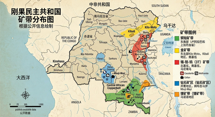 深度图解 | 刚果金矿带分布:揭秘非洲的“百宝箱” - 知乎