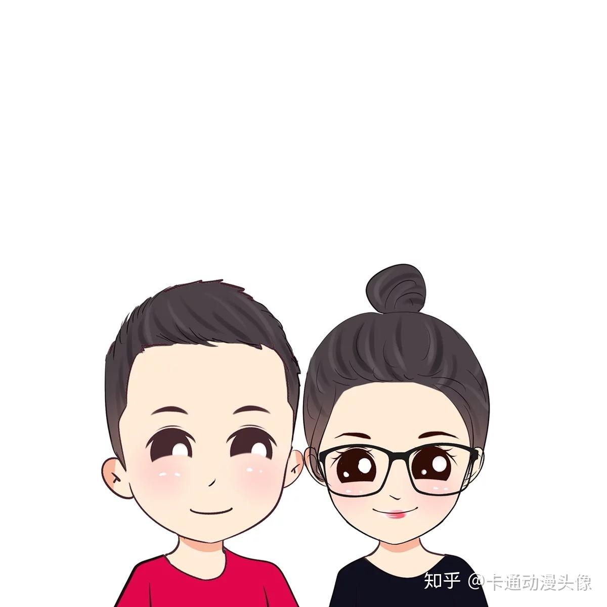 今日更新情侣卡通大头贴在配上你们的个性艺术签名让你们的头像与众不