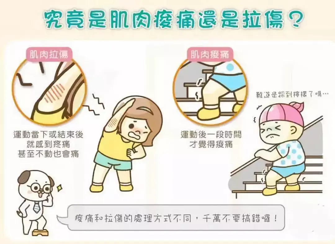 如何区分肌肉酸痛和肌肉拉伤