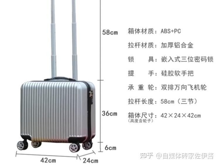 求问203040尺寸的行李大概多大啊