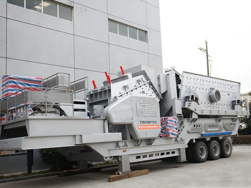 时产120吨轮胎移动破碎车整装发货