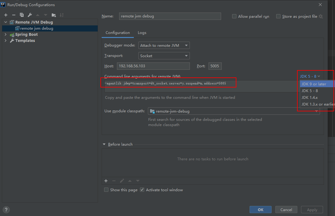 Idea remote jvm debug jvm debug 