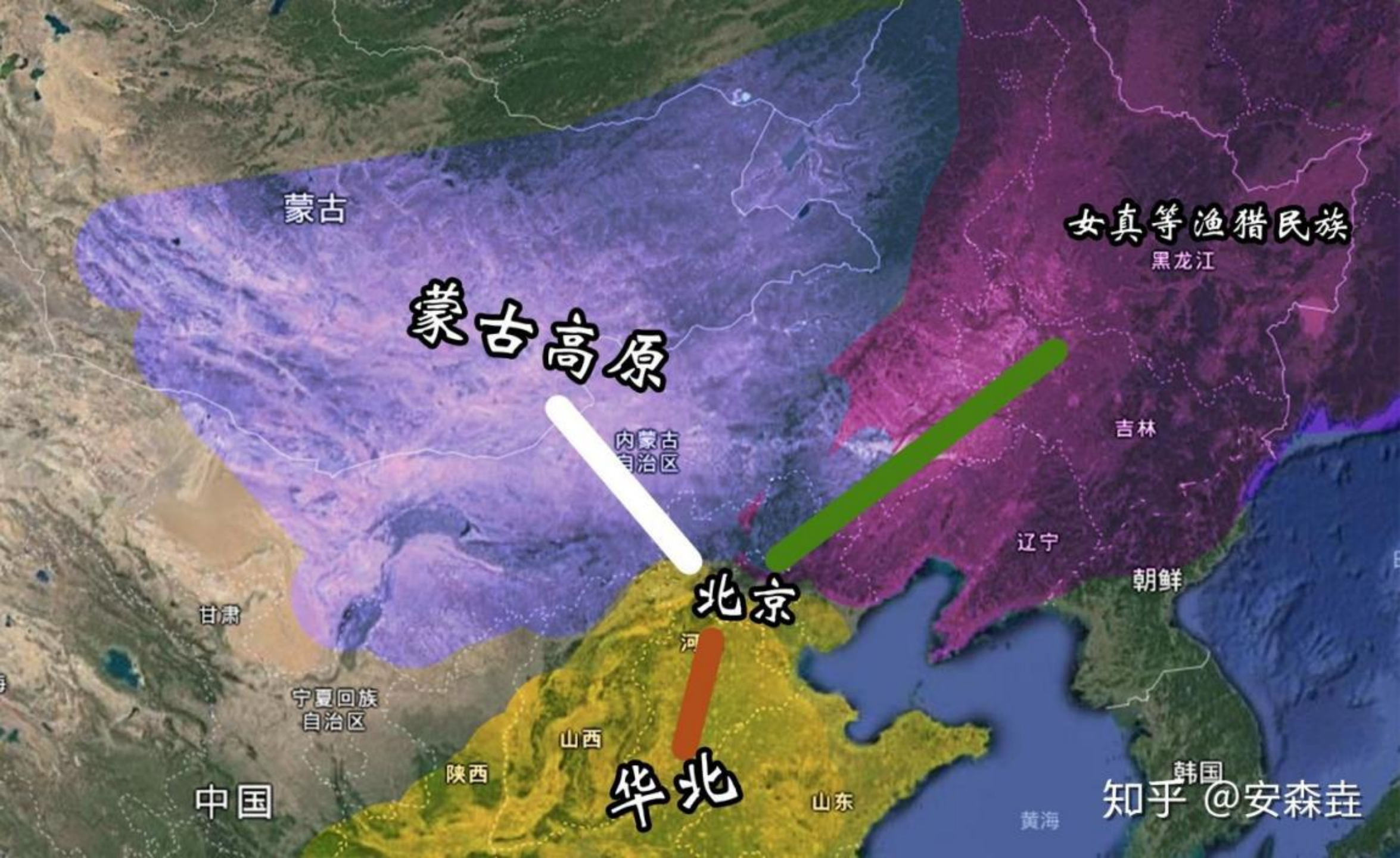 图 35：北京周边区域示意图