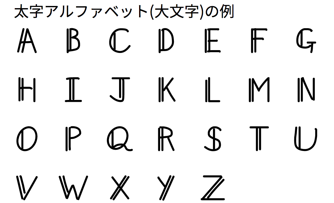 数学符号手写体