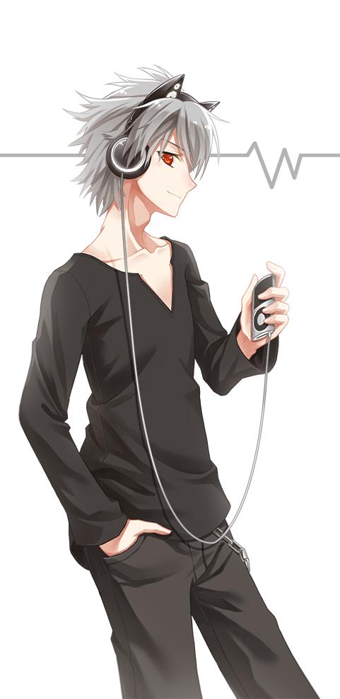 动漫图片:带上耳机,享受属于自己的时光