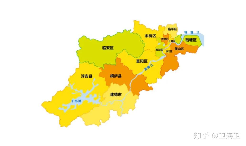 杭州市区地图 - 知乎