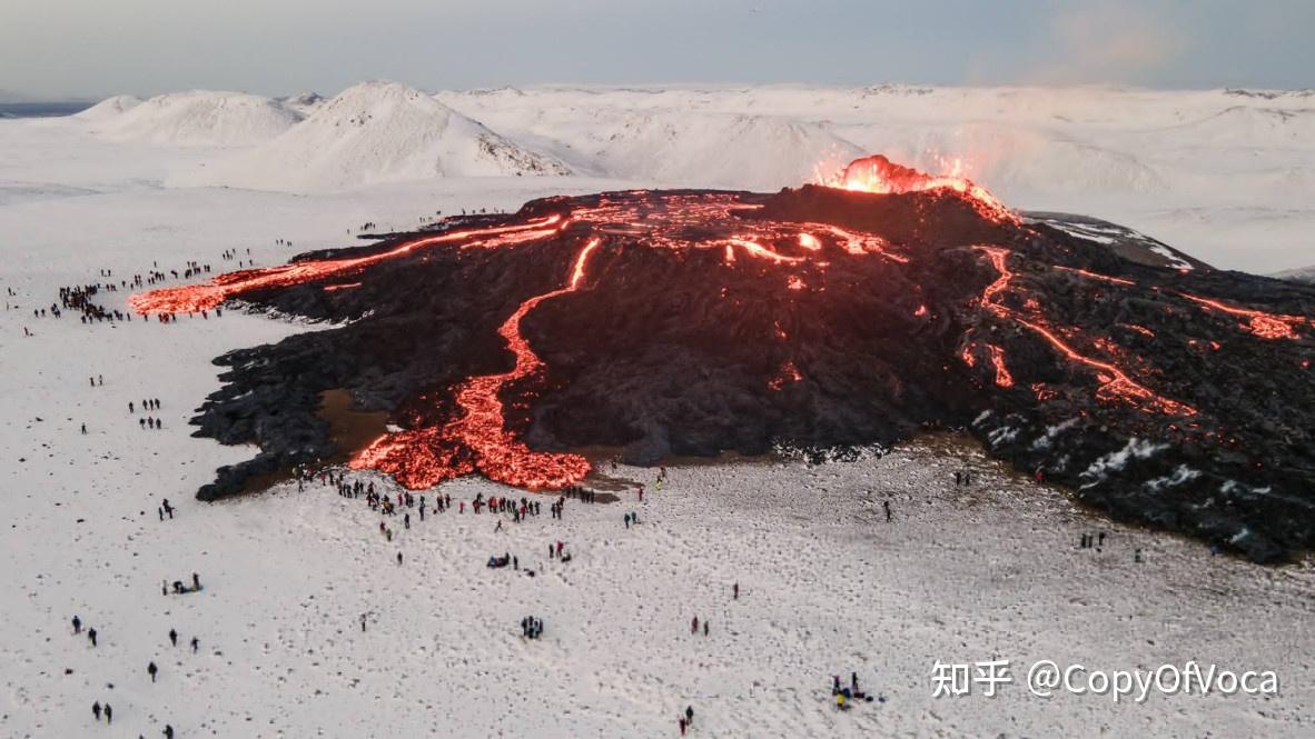 屬於埃森冰島地區的獨特奇異景觀-冰川中的火山國家象徵國名