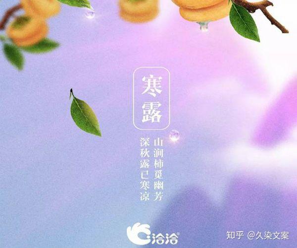 秋分有秋天的第一杯奶茶那的寒露就拥有秋天的文案吧