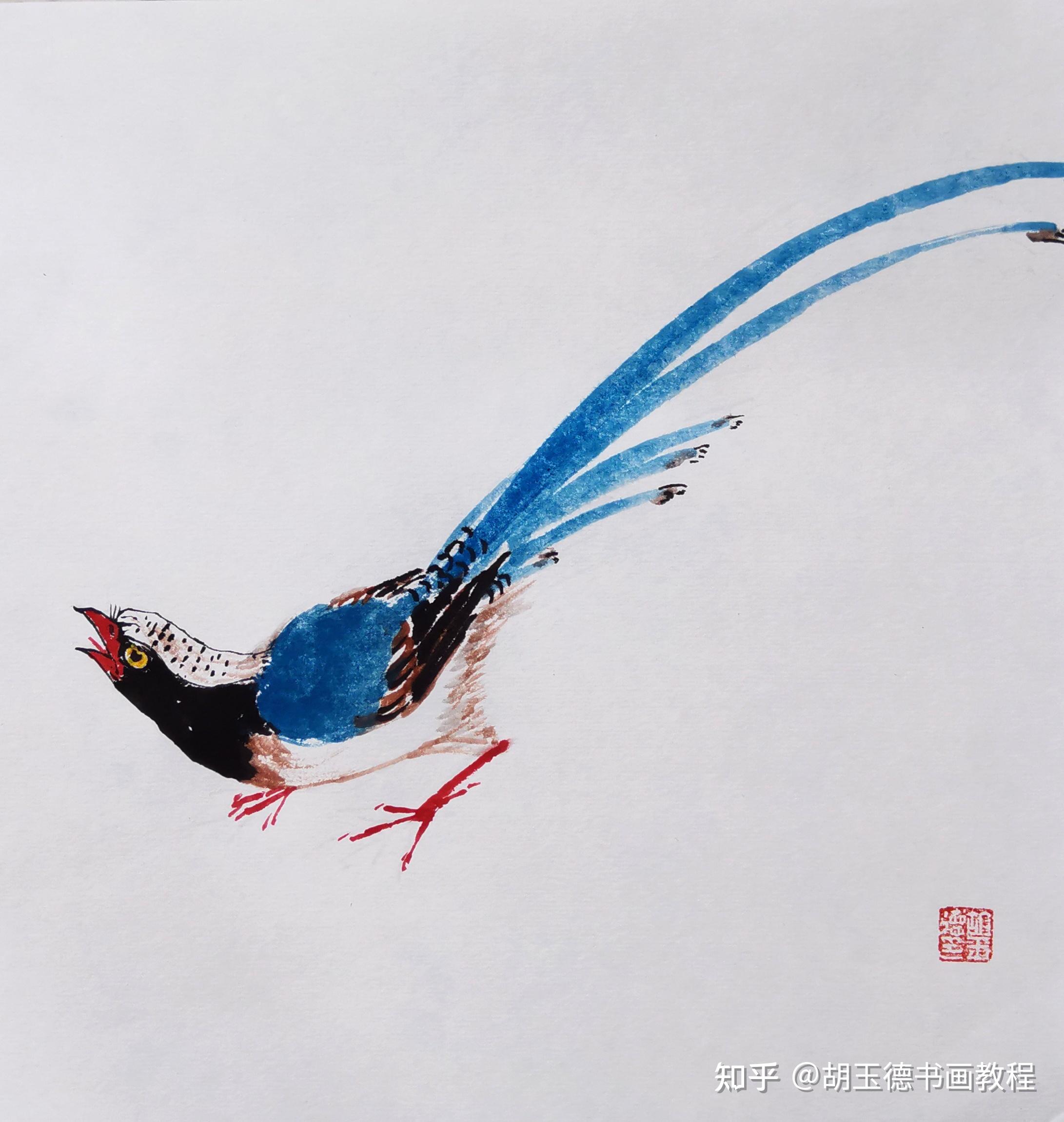 翠衿红嘴便知机,久避重罗稳处飞