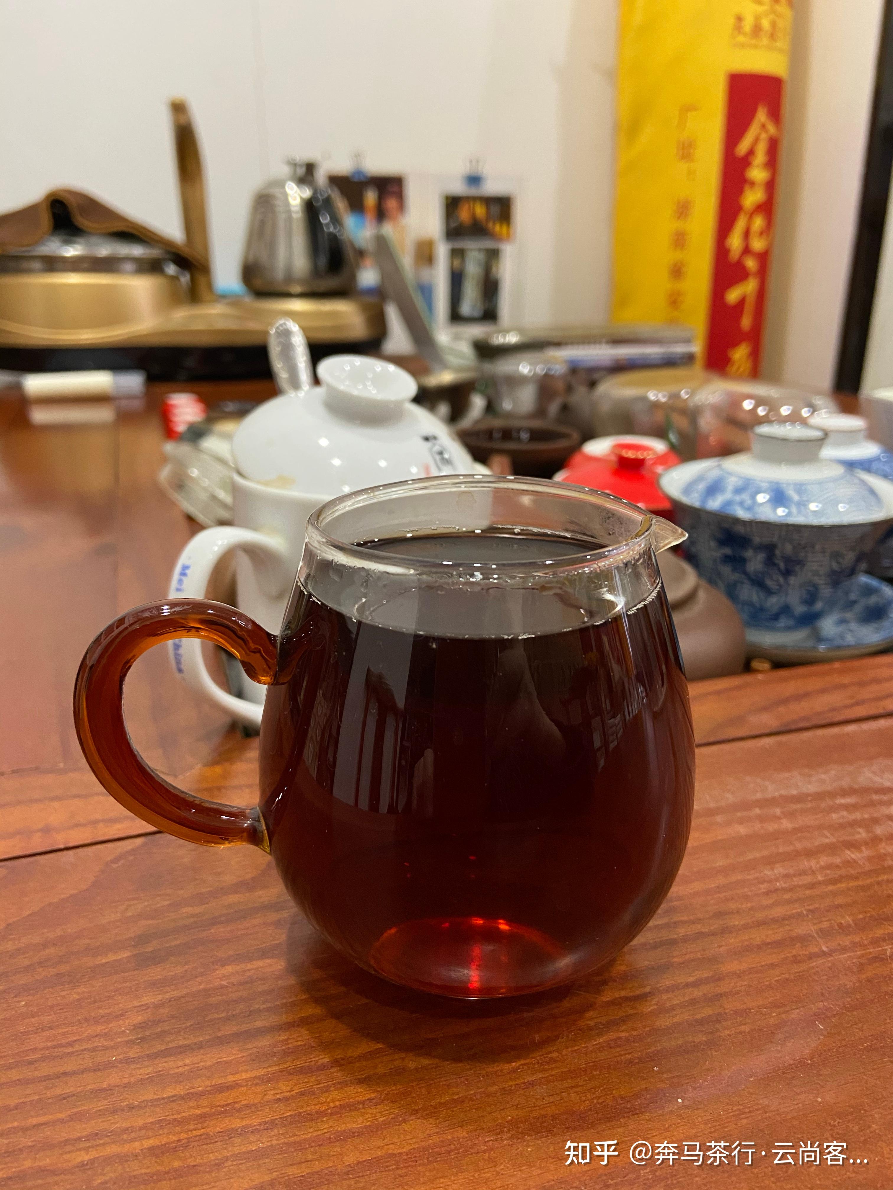 客户喝茶图片真实图片