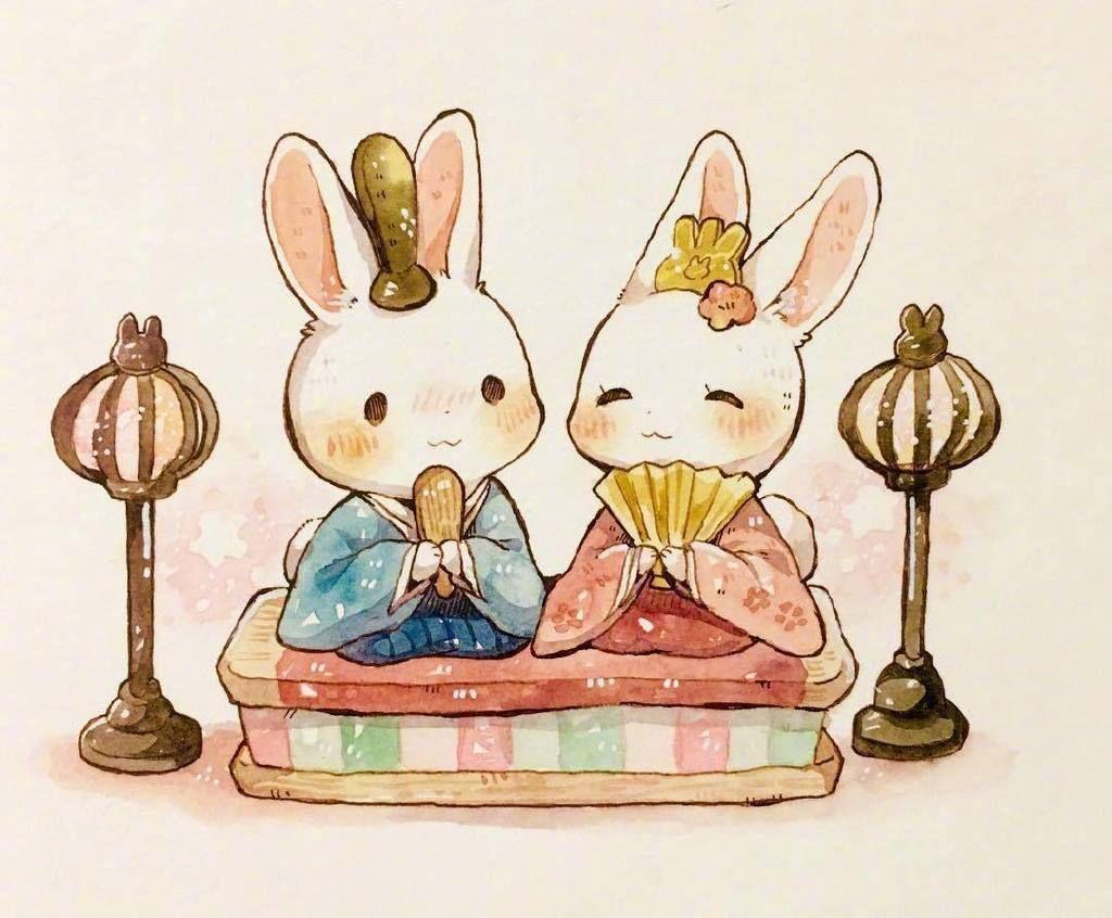 动漫壁纸：超可爱萌系卡通手机壁纸，毛茸茸的小兔子喜欢吗？|小兔子|壁纸|卡通_新浪新闻