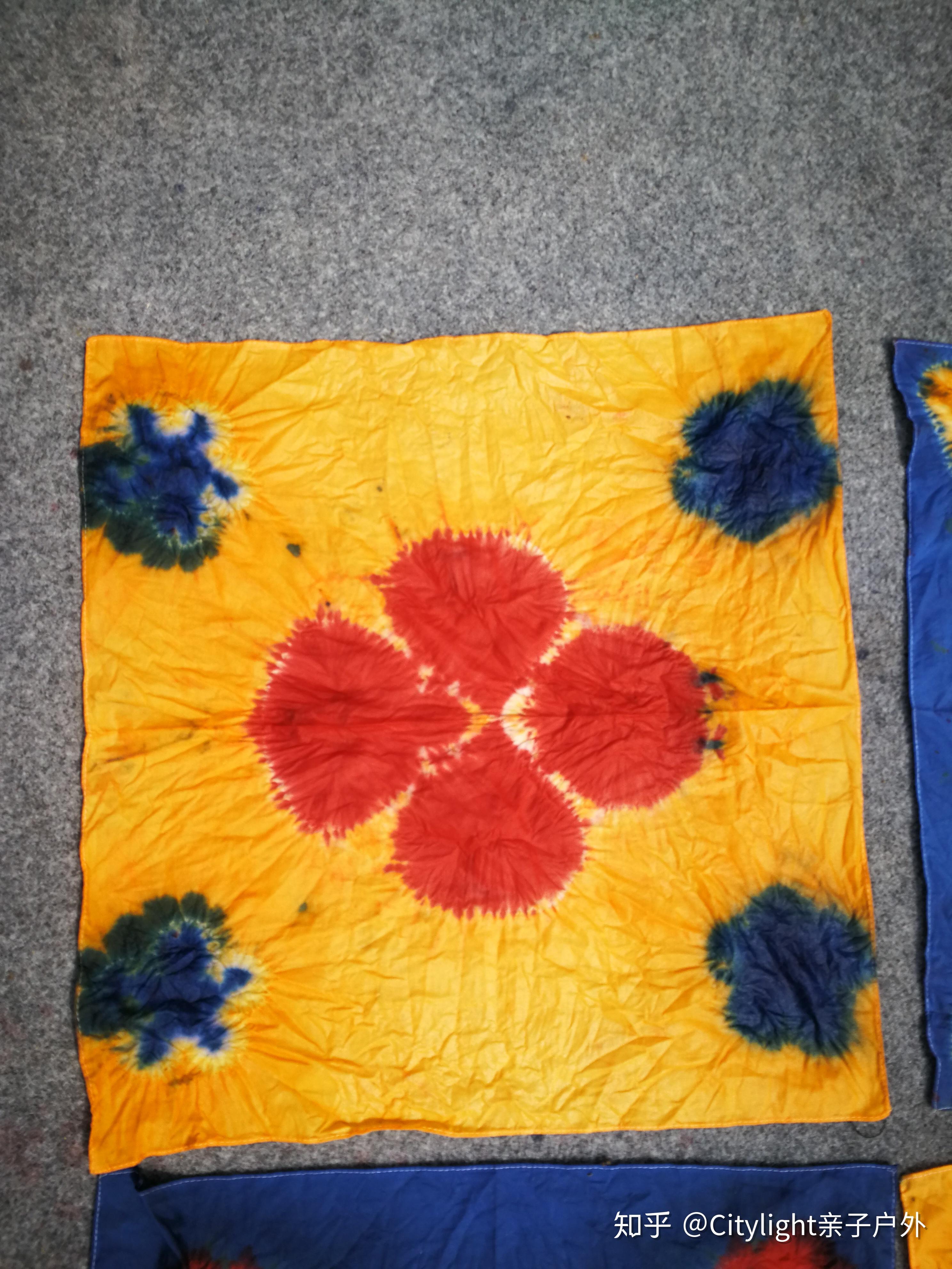 扎染的彩色艺术