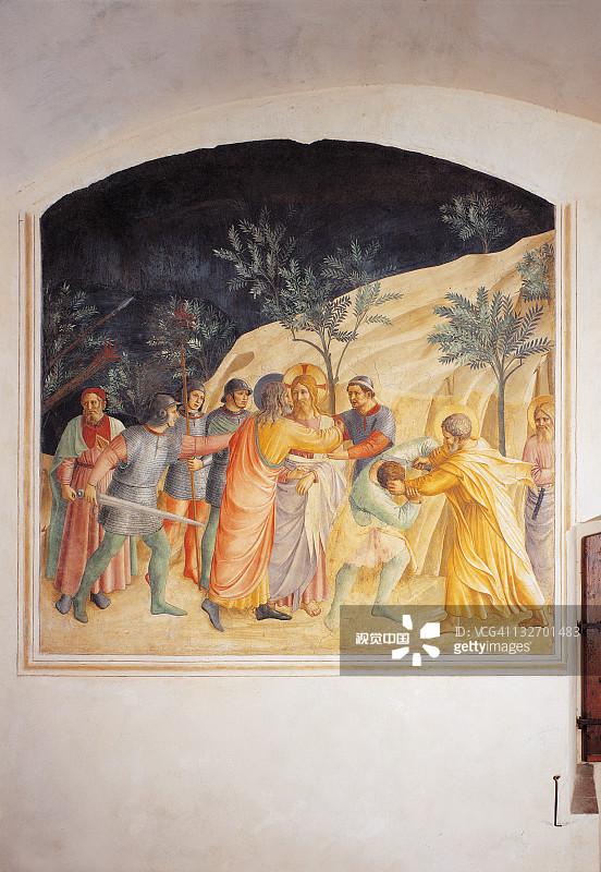33_耶稣被捕(犹大之吻)the christ seized (the kiss of judas)全幅