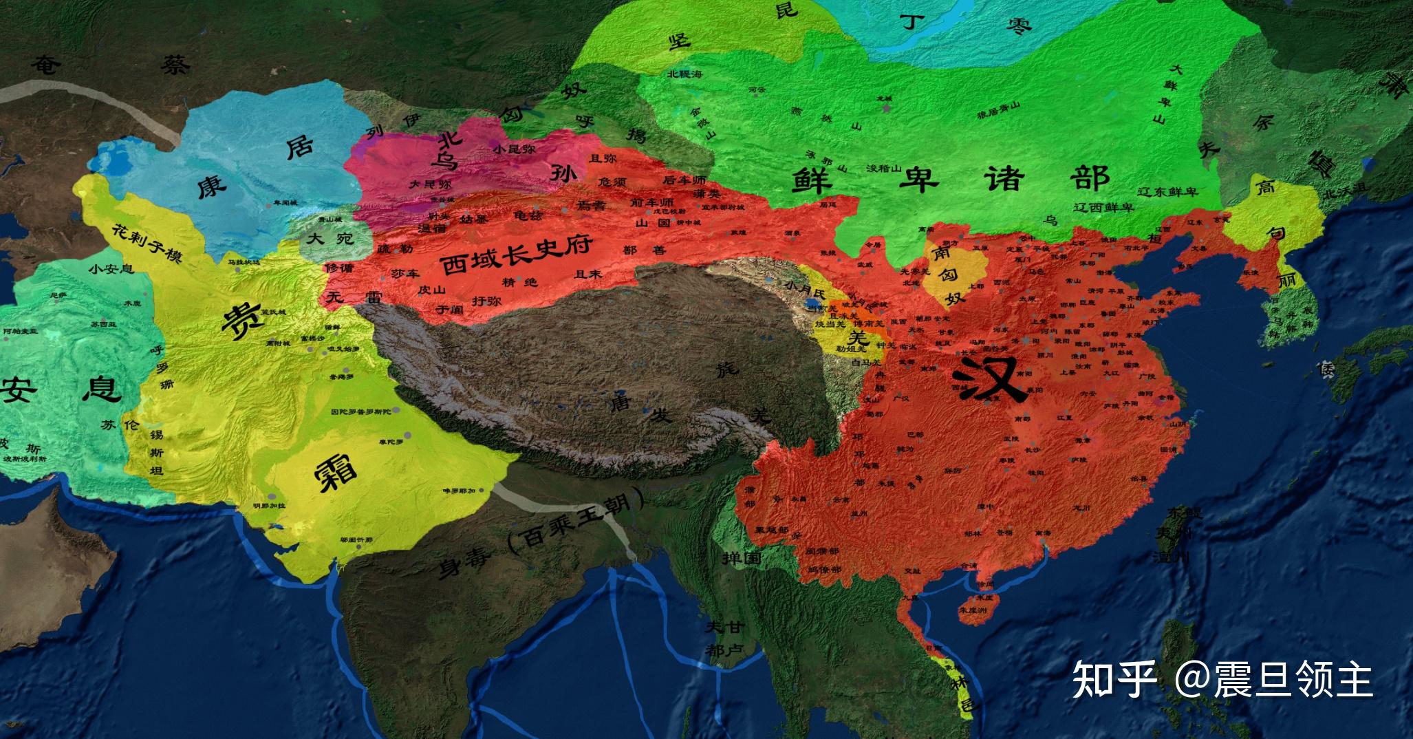汉朝的面积有多大?