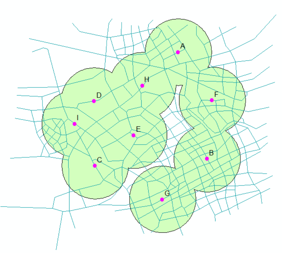 arcgis-arcmap  缓冲区的建立