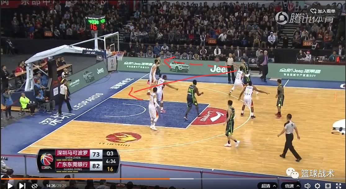 广东队一次简单的131破23联防