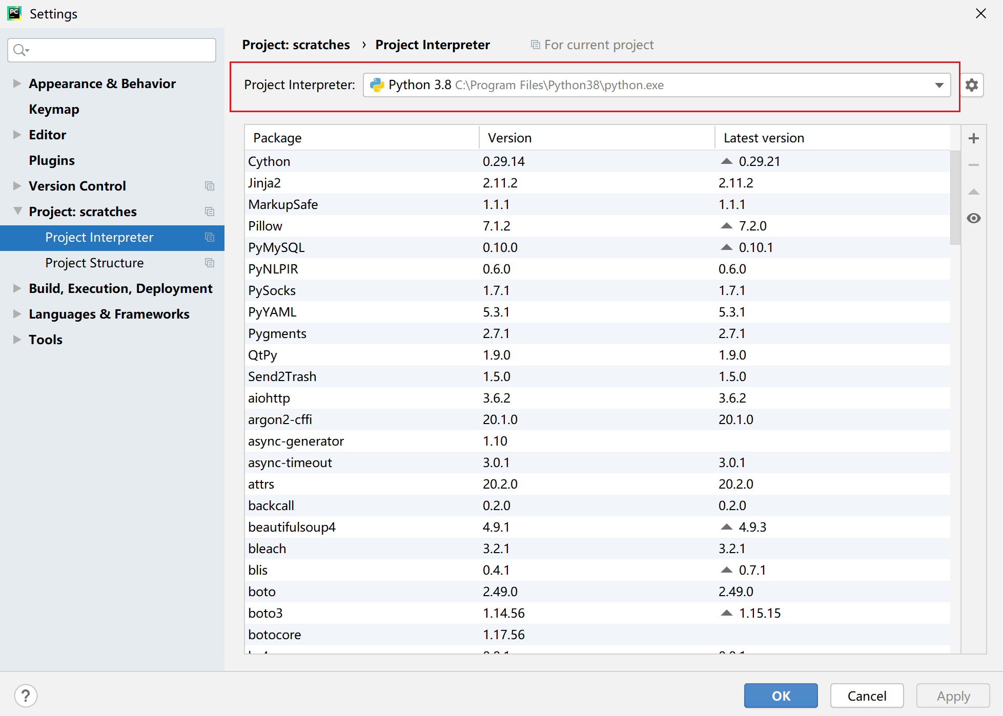 Pytorch Python3.8