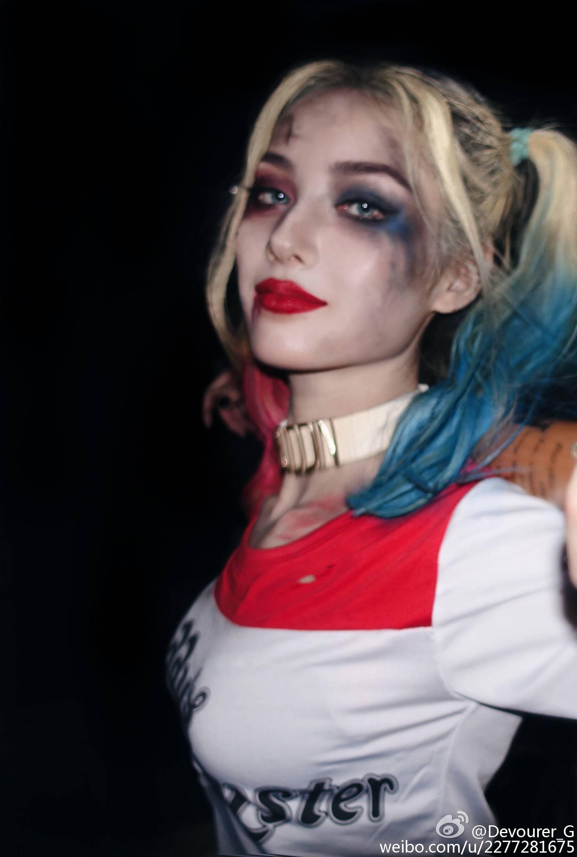 该如何化《自杀小队》哈莉·奎恩(小丑女)的妆? - 知乎