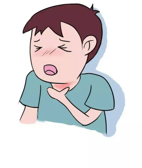咽喉炎卡通图片