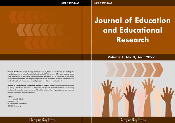 Journal Of Education And Educational Research (JEER) ISSN: 2957-9465 - 知乎