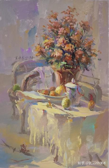 武汉209画室美术校考丨色彩静物练习花卉