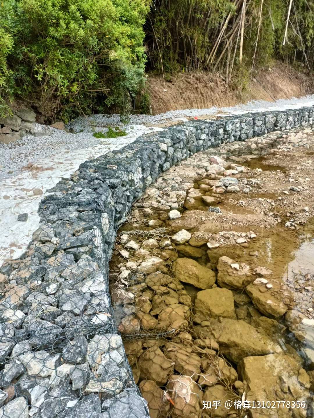 格宾网护坡安装@挡墙@固脚