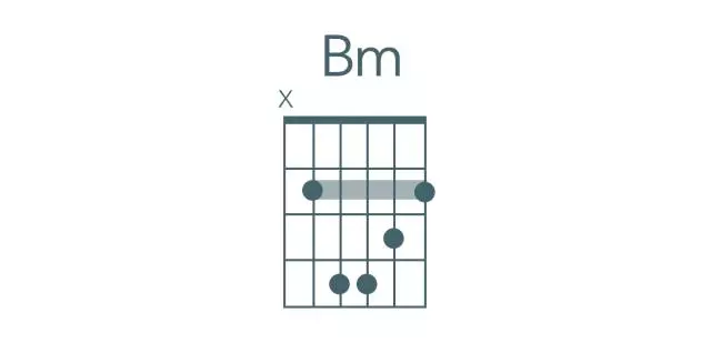 吉他bm和弦指法图图片