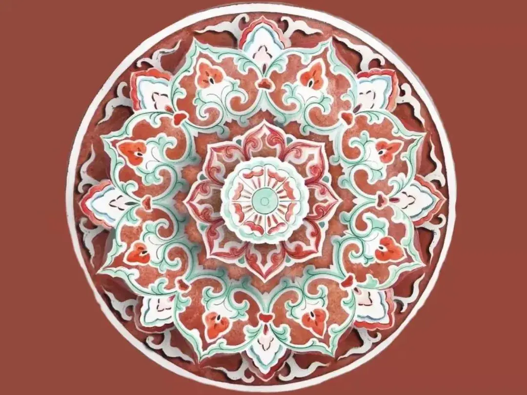 中式纹样| 宝相花，盛开在中国最美天花板- 知乎