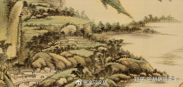 汉桥话画：王原祁《仿黄公望山水图》仿效元代大师黄公望笔法绘画- 知乎