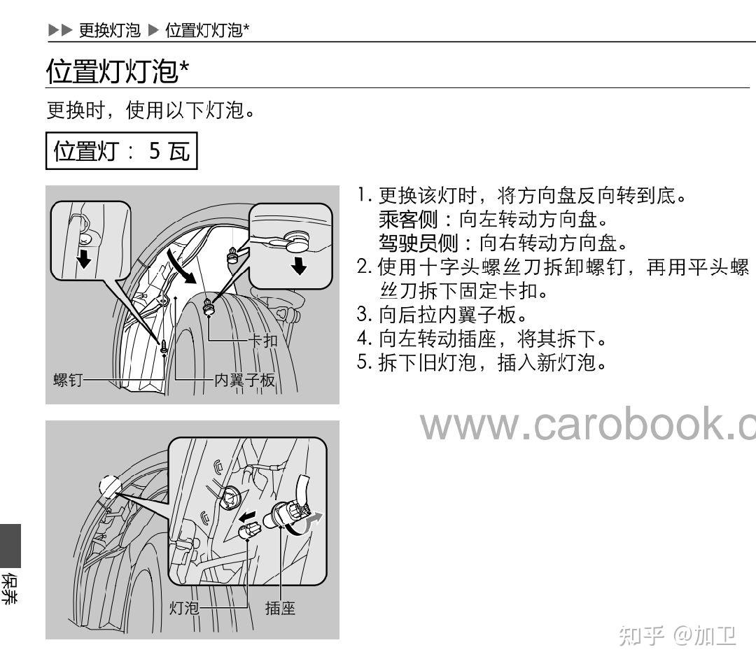 世嘉示廓灯更换图解图片