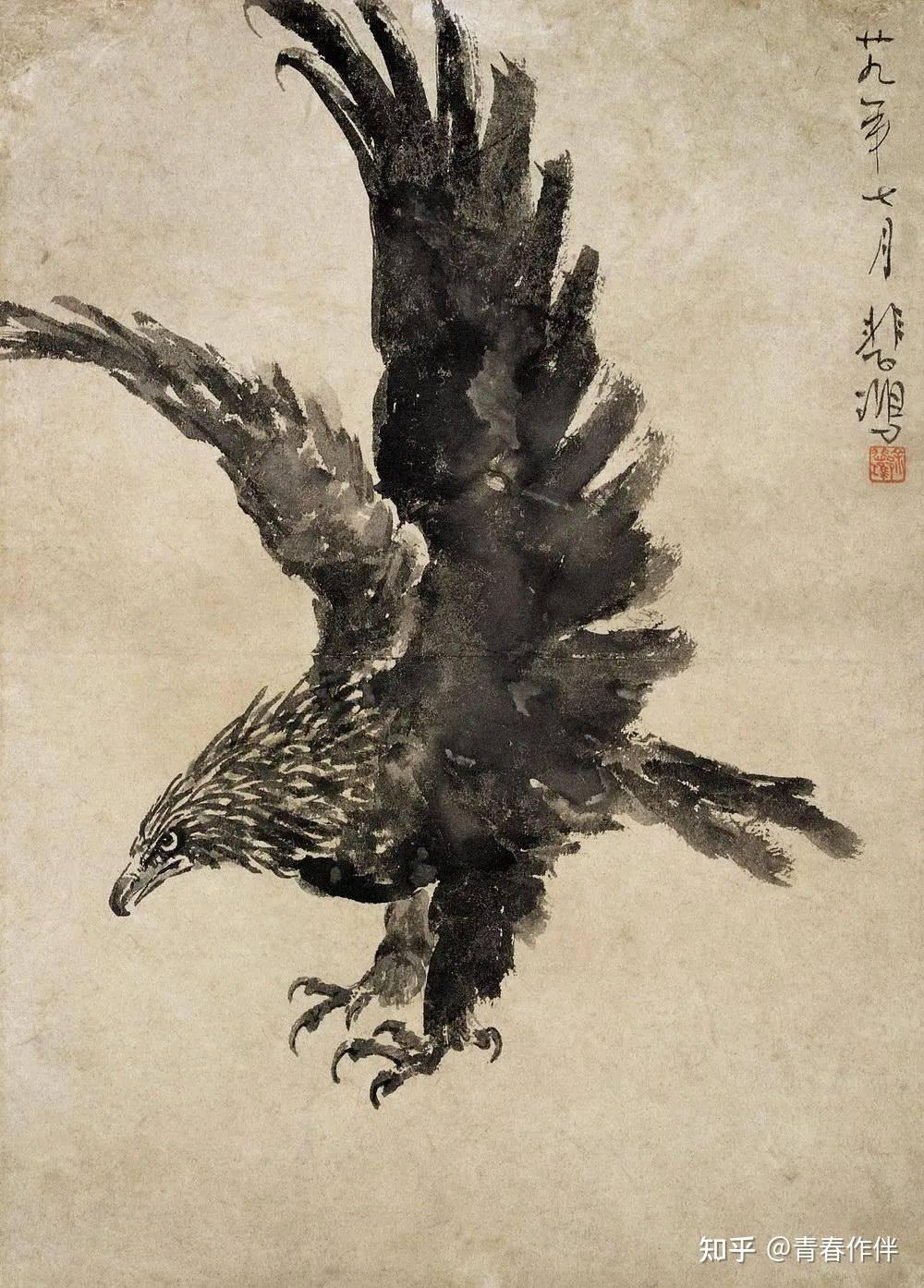 徐悲鸿的鹰霸气十足