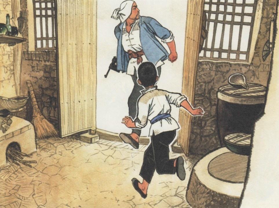 分享30幅彩色连环画《小英雄雨来》插画 - 知乎