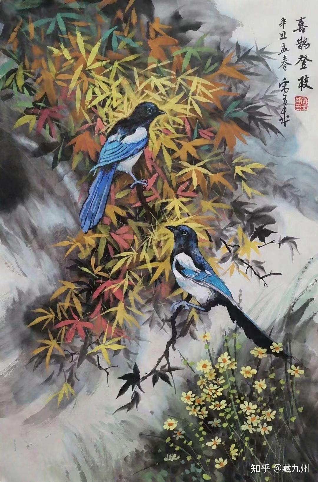 鲁迅美院教授宋玉成重彩花鸟画探索者