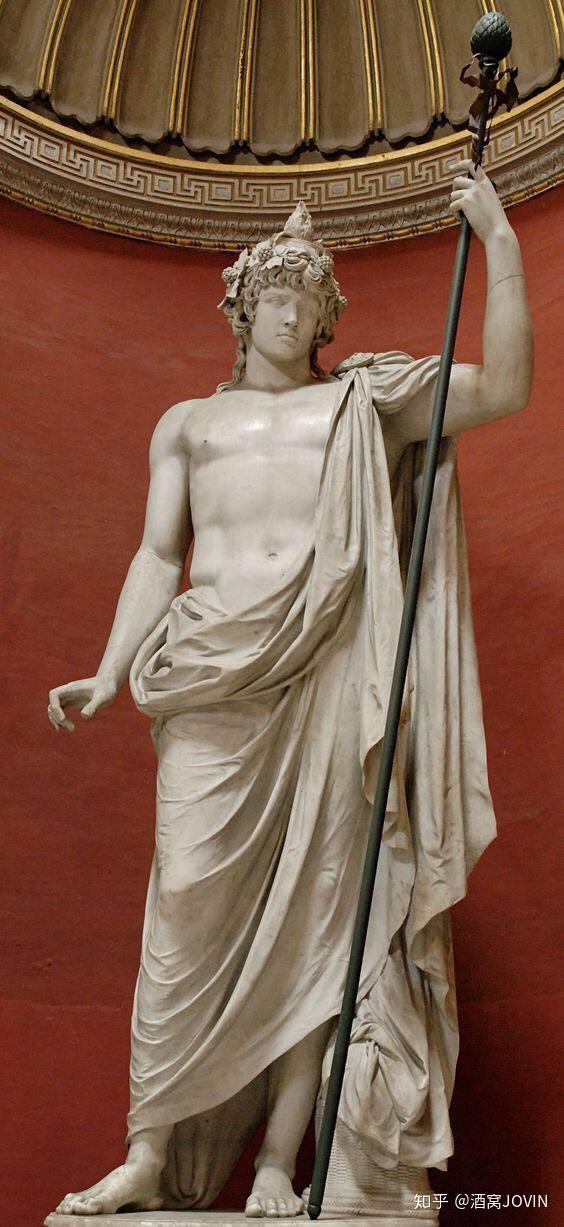 关于这个故事,在大英博物馆里还保存着狄俄尼索斯与安普洛斯的雕像群