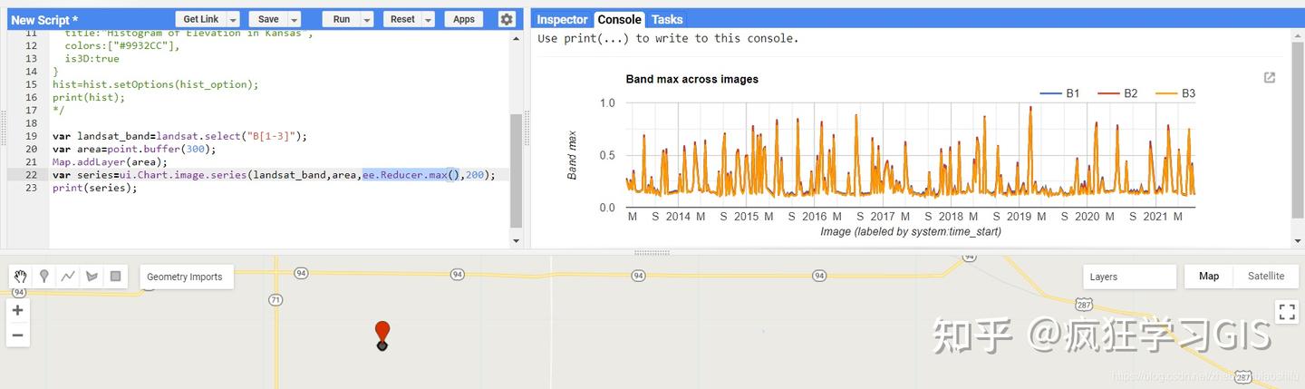 Google Earth Engine谷歌地球引擎直方图与时间序列图绘制及可视化参数配置调整 - 知乎