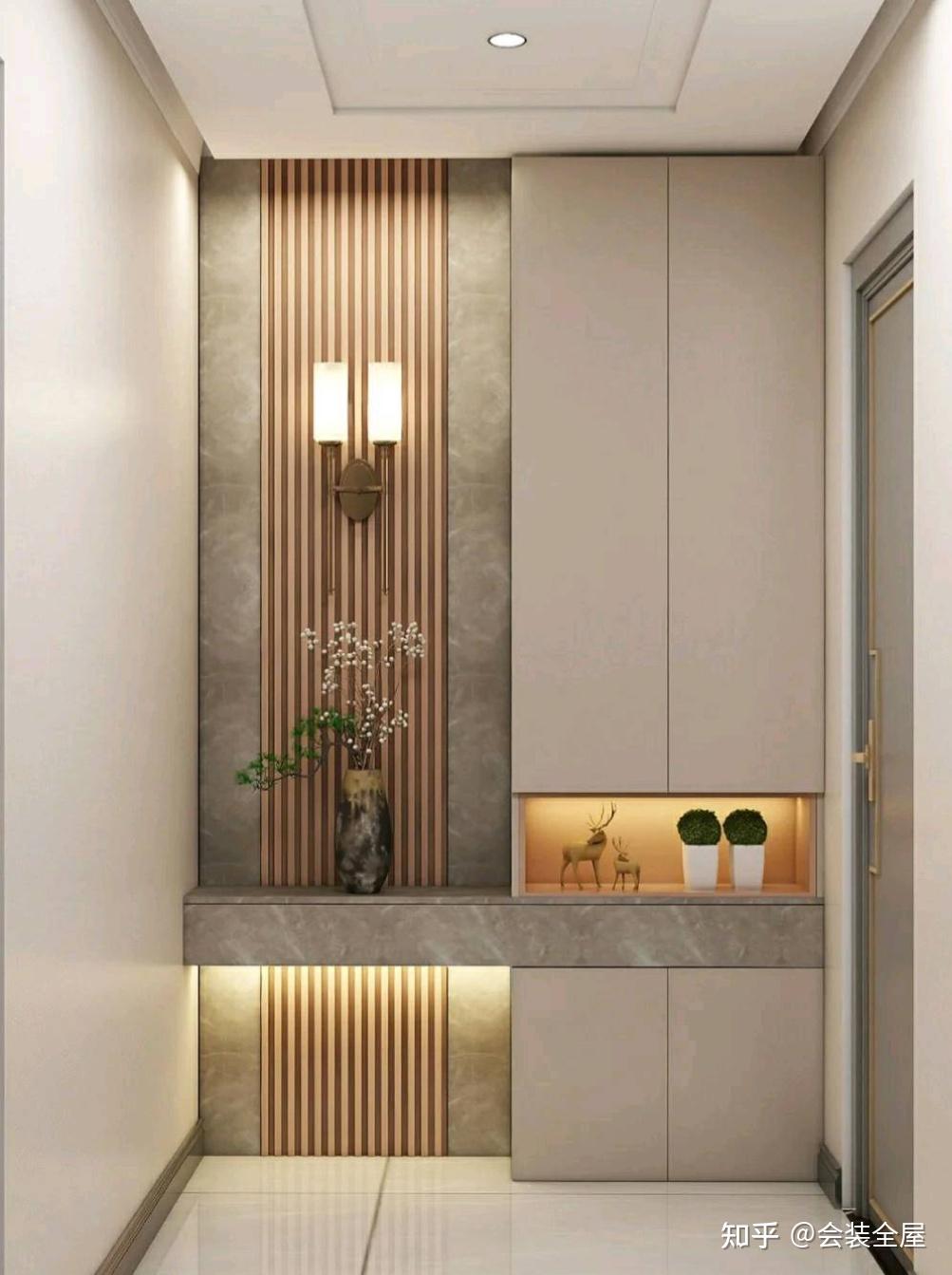 有哪些不错的玄关柜设计案例? - 北欧风定制柜子 - 实验室设备网