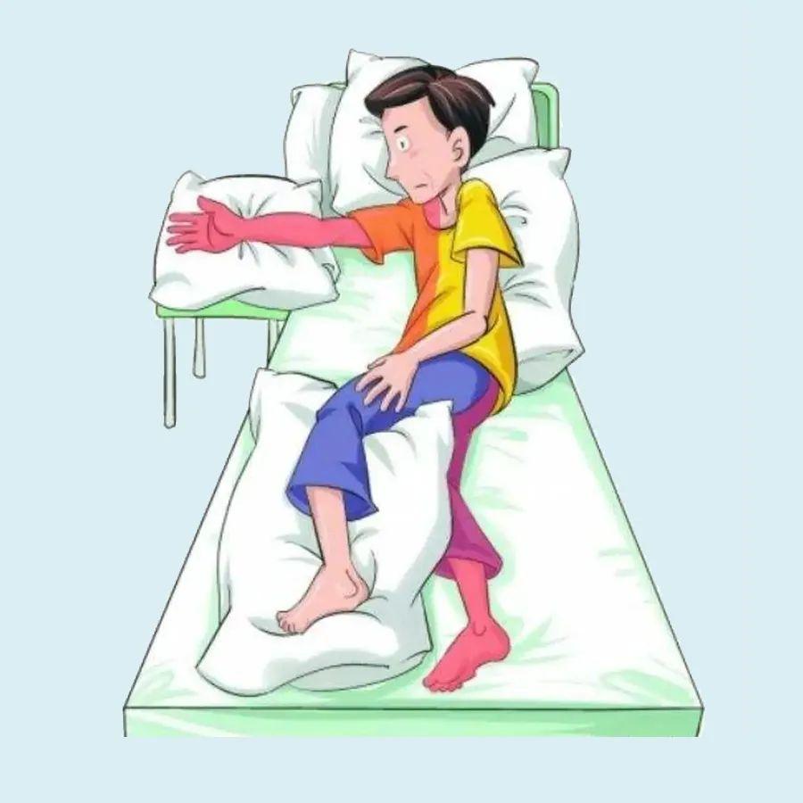 偏瘫患者如何打开正确的睡眠姿势