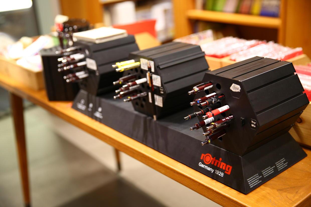 摄影拍摄一家豪华的文具店