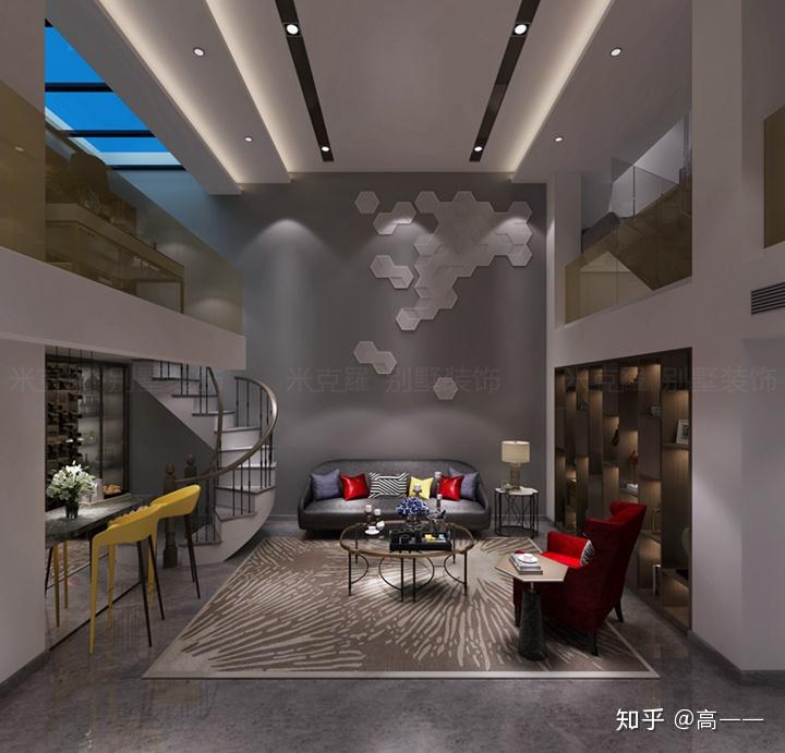 【苏州别墅装修效果图】狮山御园现代风格别墅装修品味时尚 - 知乎