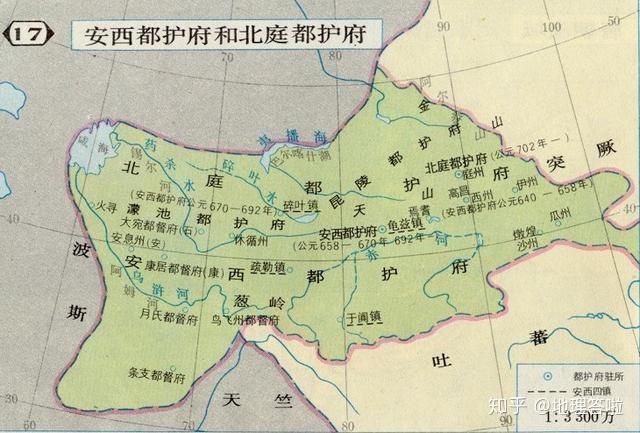 从太宗李世民时期到武则天当政时期,先后设立了安东都护府,东夷都护府
