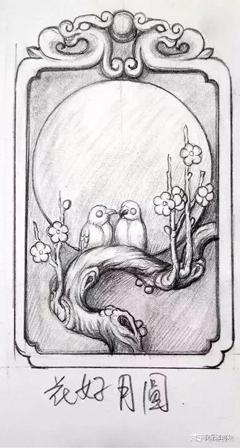 我是雕刻师收藏精美玉雕画稿