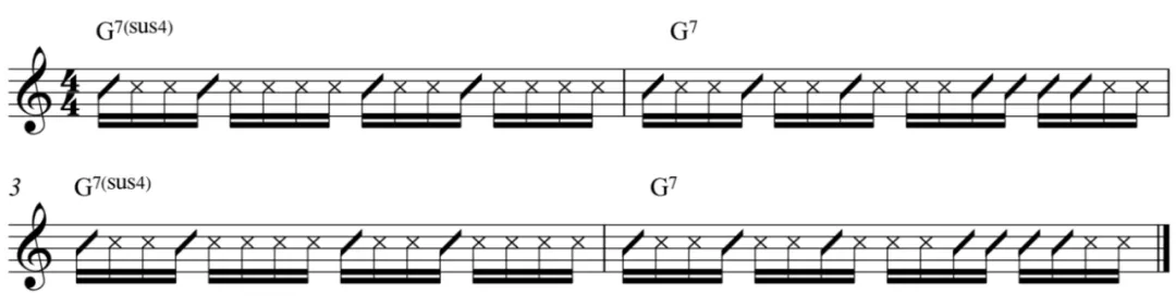 我们只要把funk律动的感觉找好,哪怕弹一个和弦,也可以很funky!