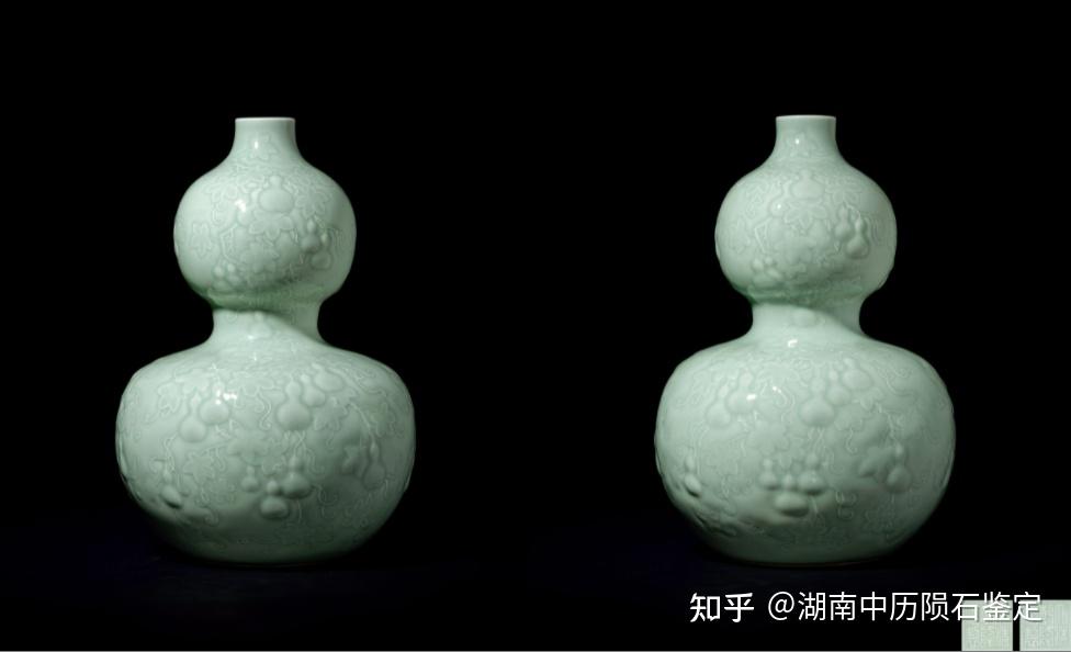 陶器 酒器　中国大清乾隆年製在銘 清乾隆仿官釉三連葫蘆瓶《大清乾隆年製》款| Chinese Art | 2025