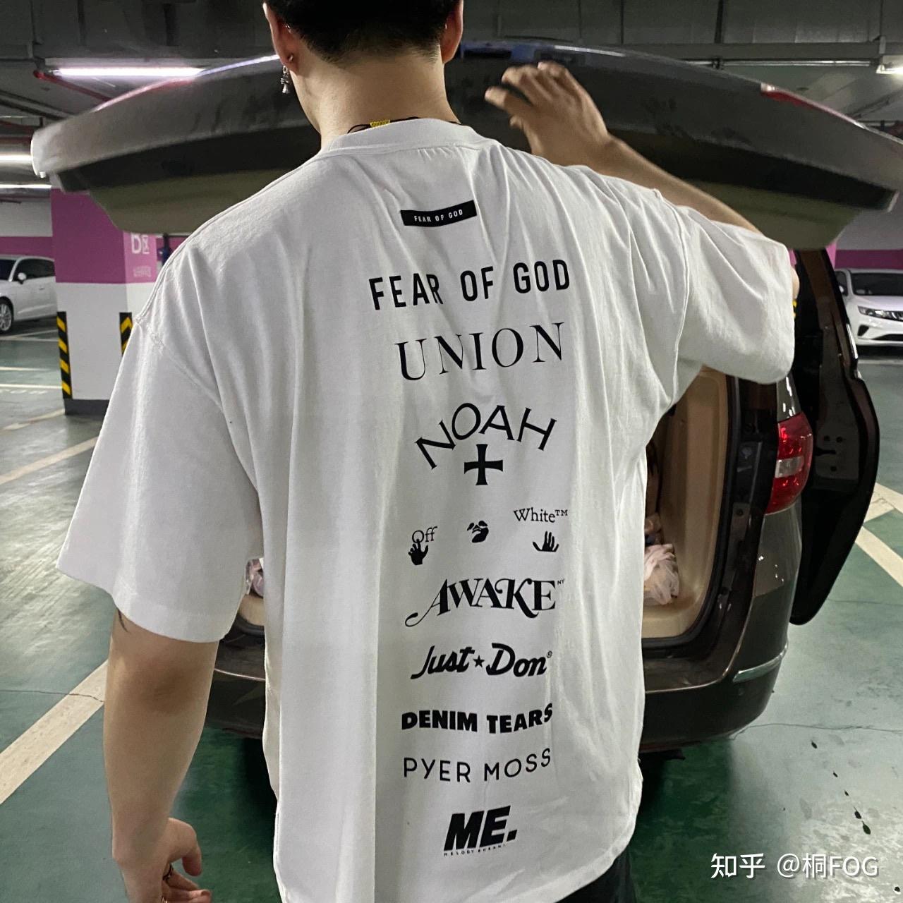 自主fearofgod九方联名gf反光短袖做工细节解析