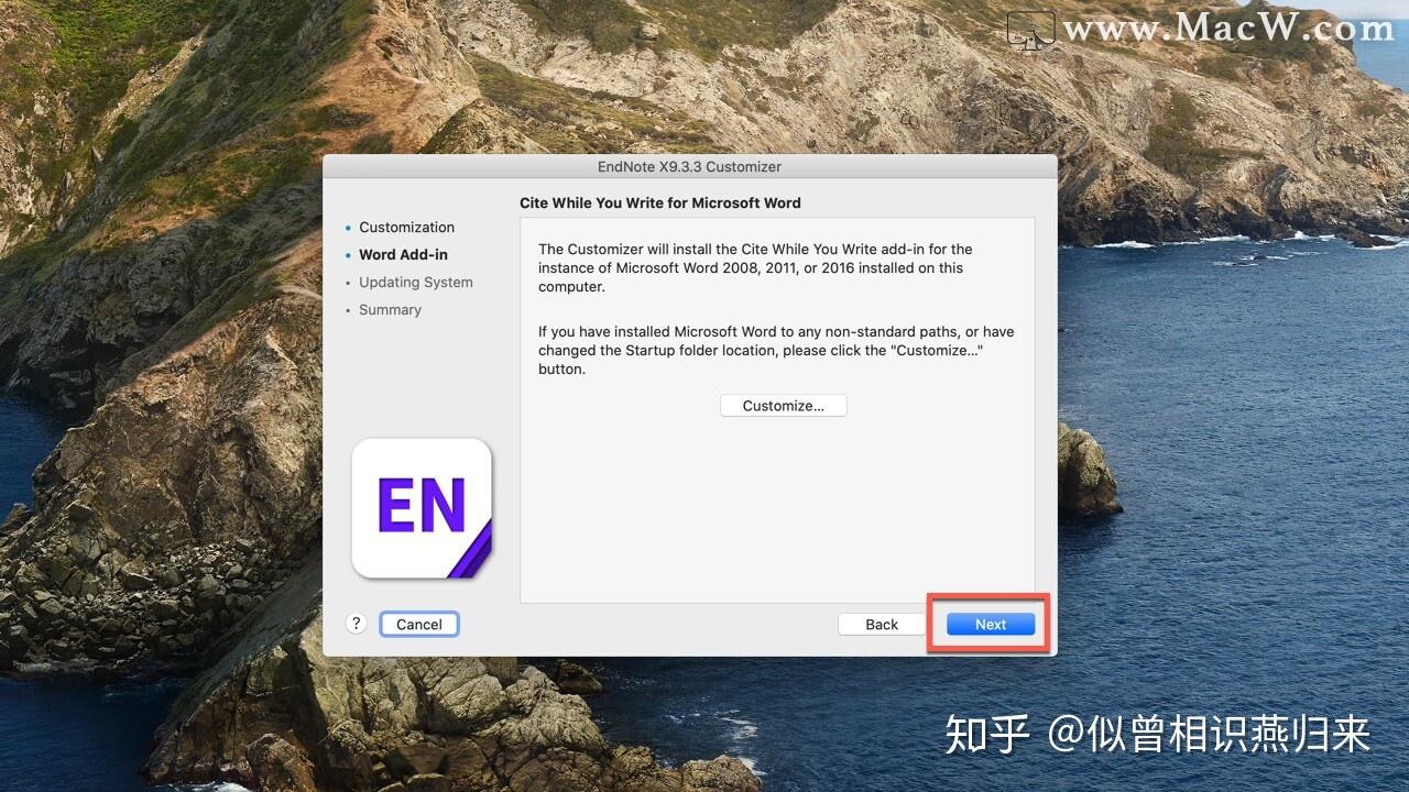 endnote x9 and word